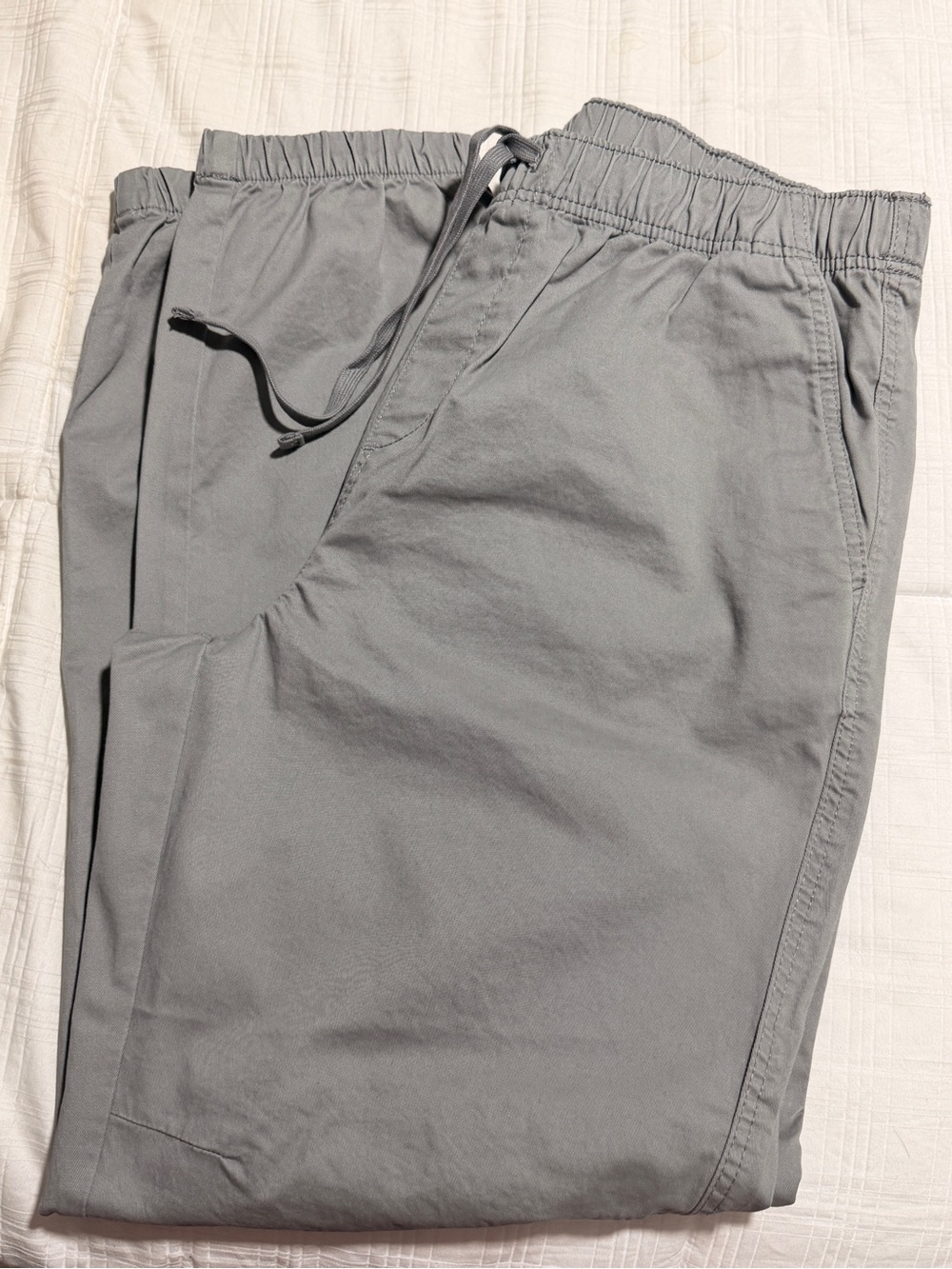 No Boundaries Men's Gray Drawstring Joggers